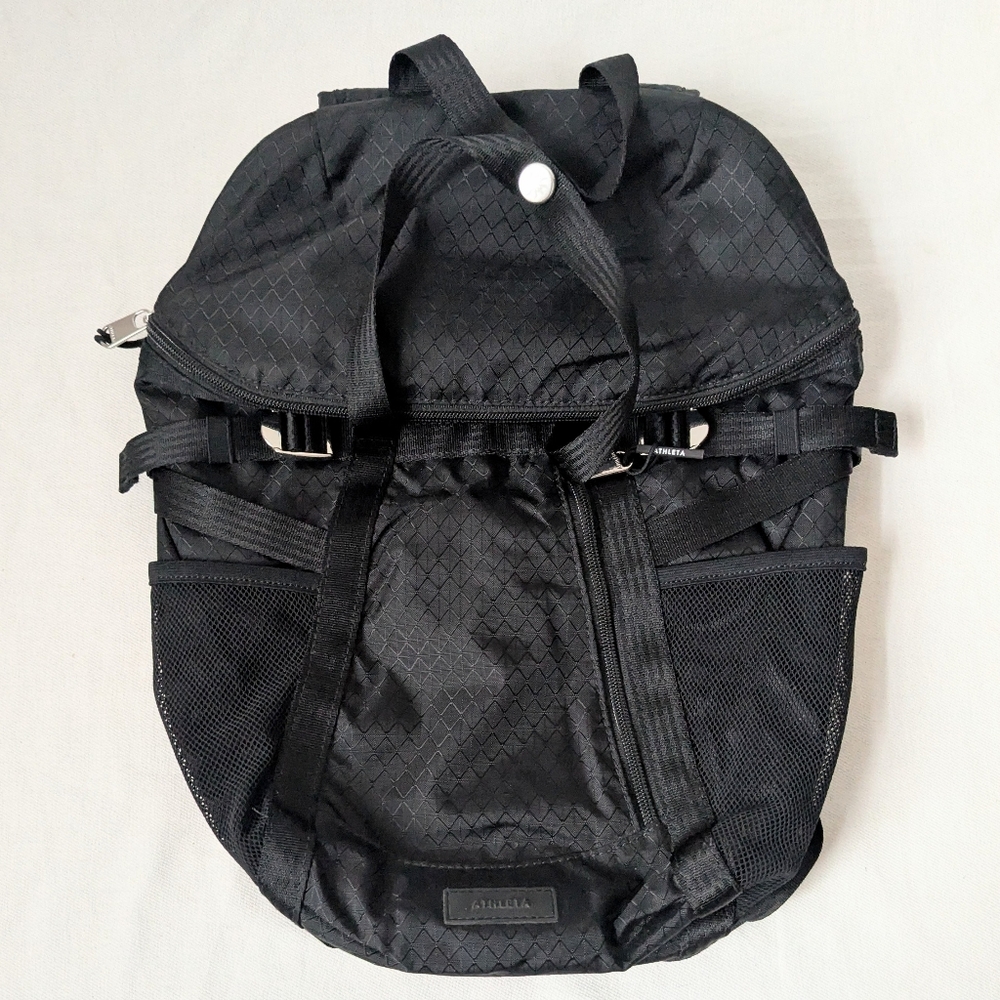 Athleta Stylish Excursion Black Backpack With Mul… - image 3